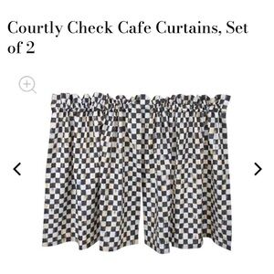 MacKenzie-Childs Courtly Check Curtains - LAST CHANCE
